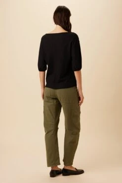 Manette Riviera Rib Top - Black 6 Manette Riviera Rib Top - Black -AGOLDE Shop 9331 Manette Black 3