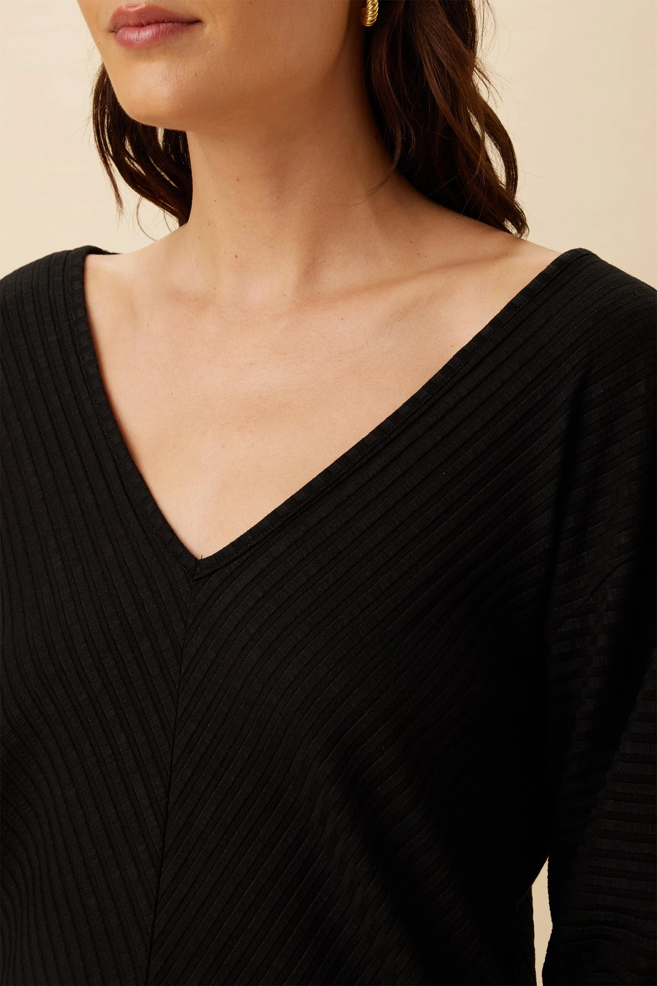 Manette Riviera Rib Top - Black 4 Manette Riviera Rib Top - Black - Image 4