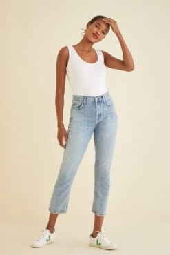 Mirabelle Dream Rib Tank - ReAmour -AGOLDE Shop 9332 Mirabelle White 2640 web 452d1c5e a4cd 4488 8a72 968af88a995d