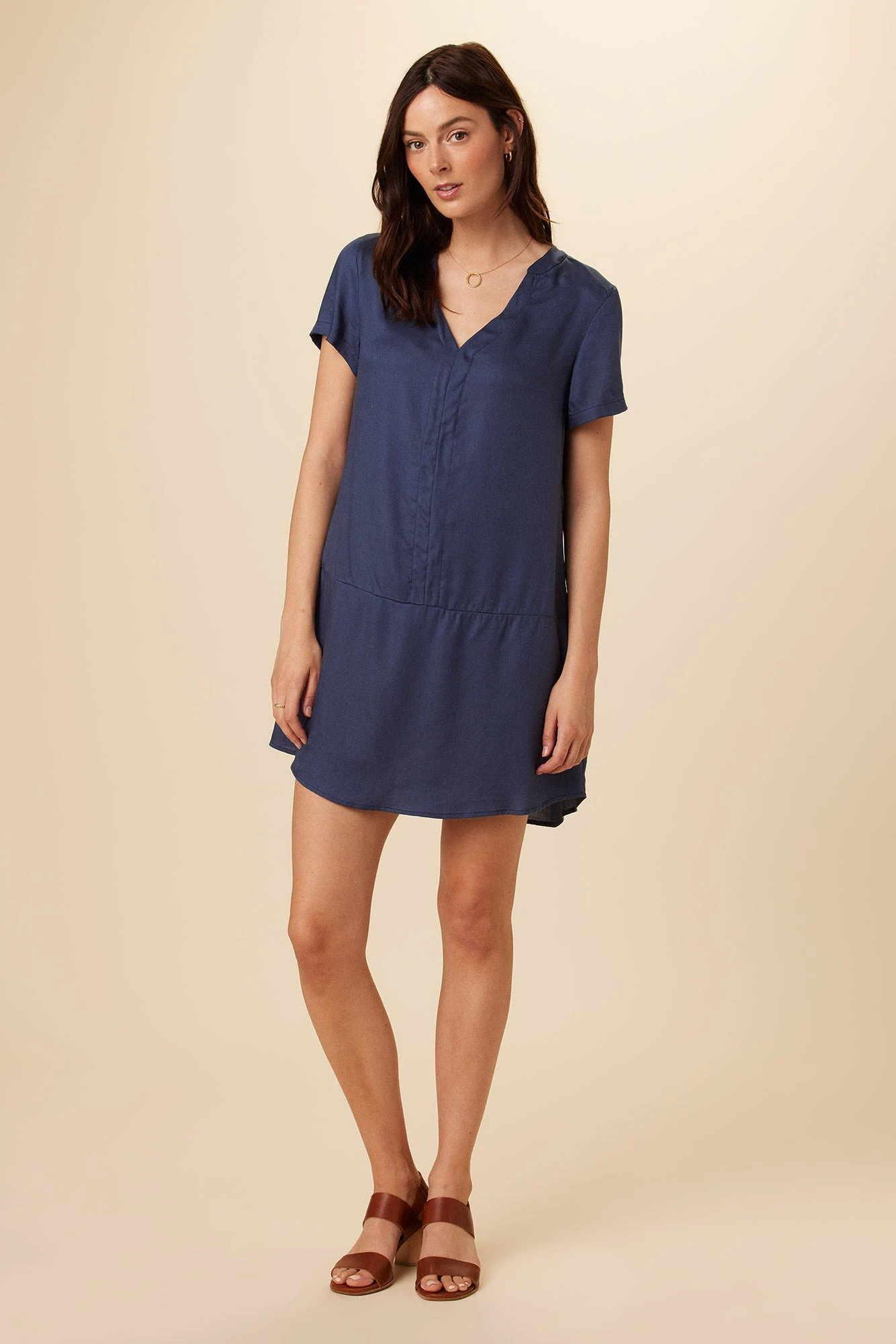 Zendaya Tencel Dress - Indigo 1 Zendaya Tencel Dress - Indigo