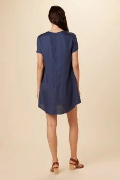 Zendaya Tencel Dress - Indigo 6 Zendaya Tencel Dress - Indigo -AGOLDE Shop 9355 Zendaya Indigo 3