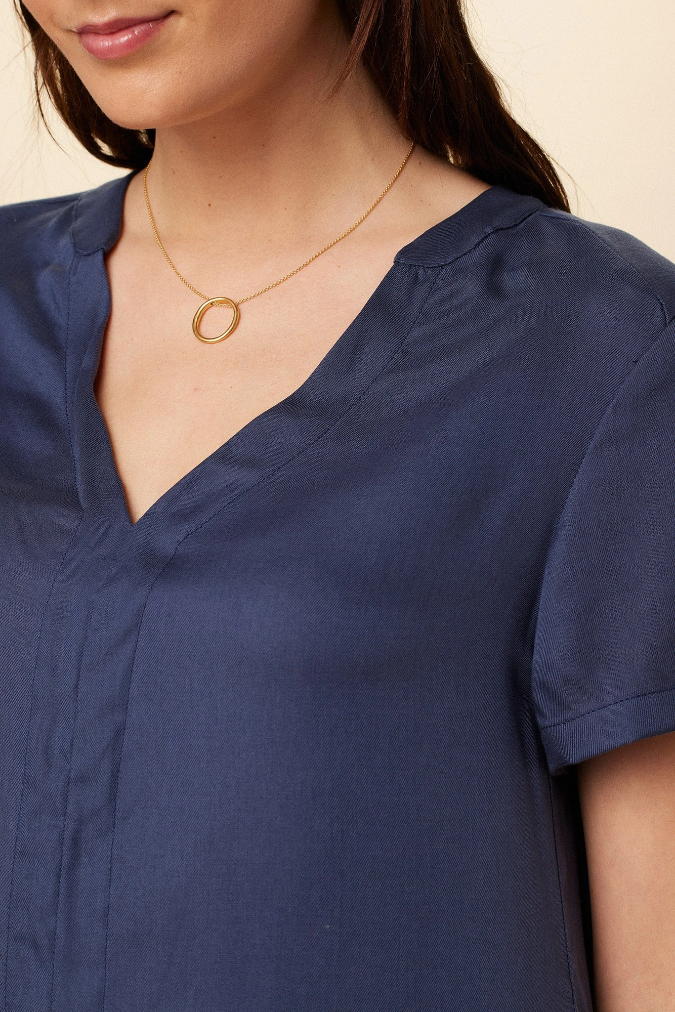 Zendaya Tencel Dress - Indigo 4 Zendaya Tencel Dress - Indigo - Image 4