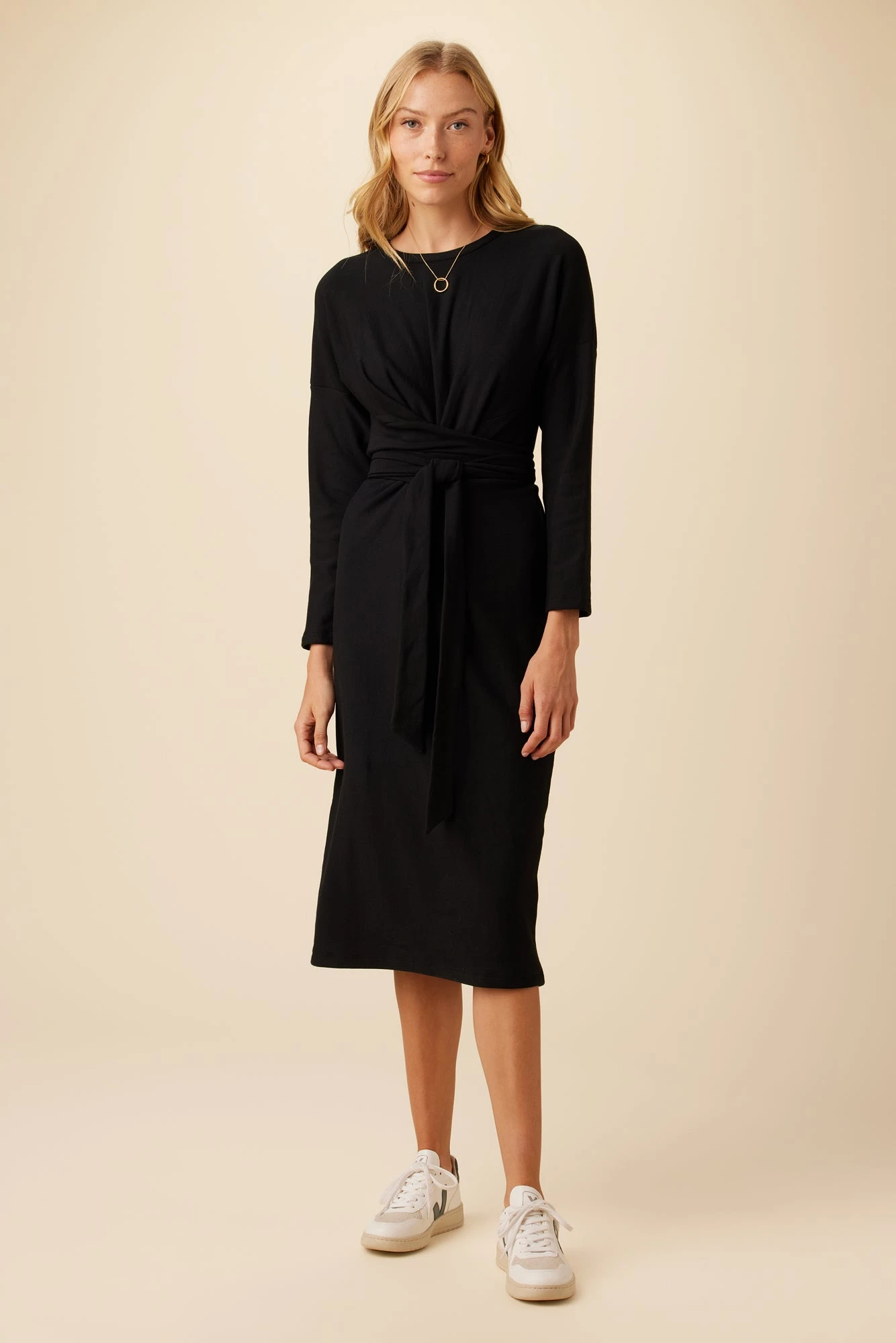Russo Luxe Fleece Dress - Black 1 Russo Luxe Fleece Dress - Black