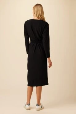 Russo Luxe Fleece Dress - Black 6 Russo Luxe Fleece Dress - Black -AGOLDE Shop 9597R1 Russo Black 3