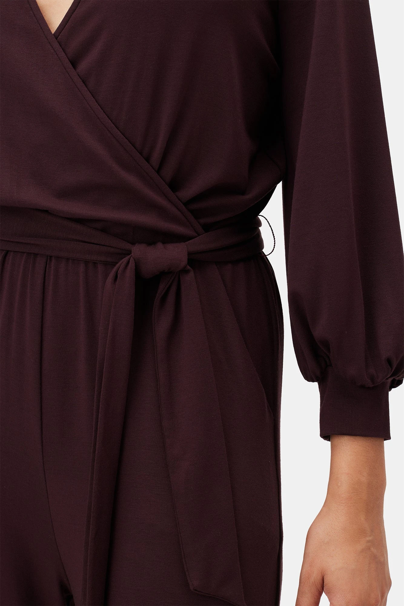 Everley Dream Knit Jumpsuit - Vineyard 4 Everley Dream Knit Jumpsuit - Vineyard - Image 4