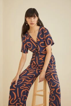 Fantasia Silk Jumpsuit -AGOLDE Shop 9669 Fantasia Matisse Rust 1461 web