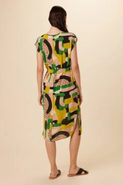 Cindra Washable Silk Midi Dress - Piazza -AGOLDE Shop 9674 Cindra Piazza 3