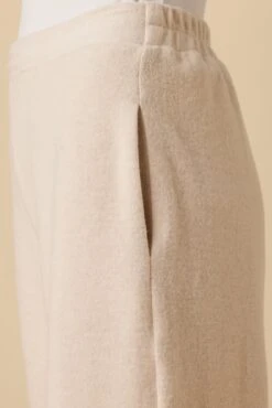 Eugenia Nouveau Fleece Pant - Brushed Oatmeal -AGOLDE Shop 9730 Eugenia Brushed Oatmeal 5
