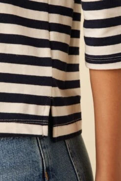 Cecelia Reverie Knit Tee - Paris Stripe -AGOLDE Shop 9819 Cecelia Paris Stripe 4