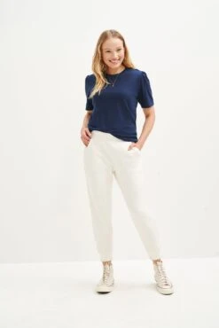 Odilia Reverie Slub Tee - Navy