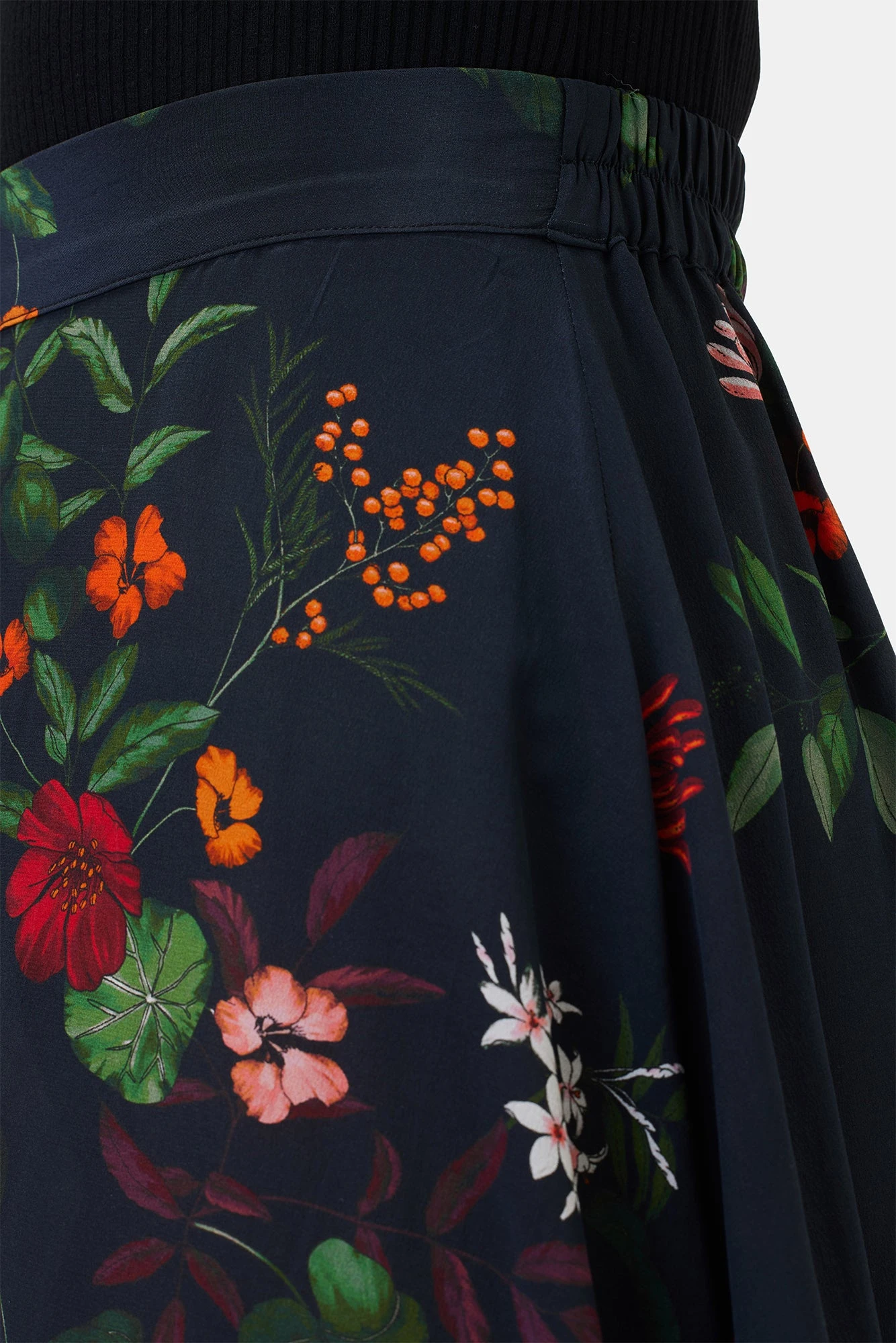 Blaze Washable Silk Skirt - Osaka Floral 5 Blaze Washable Silk Skirt - Osaka Floral - Image 5