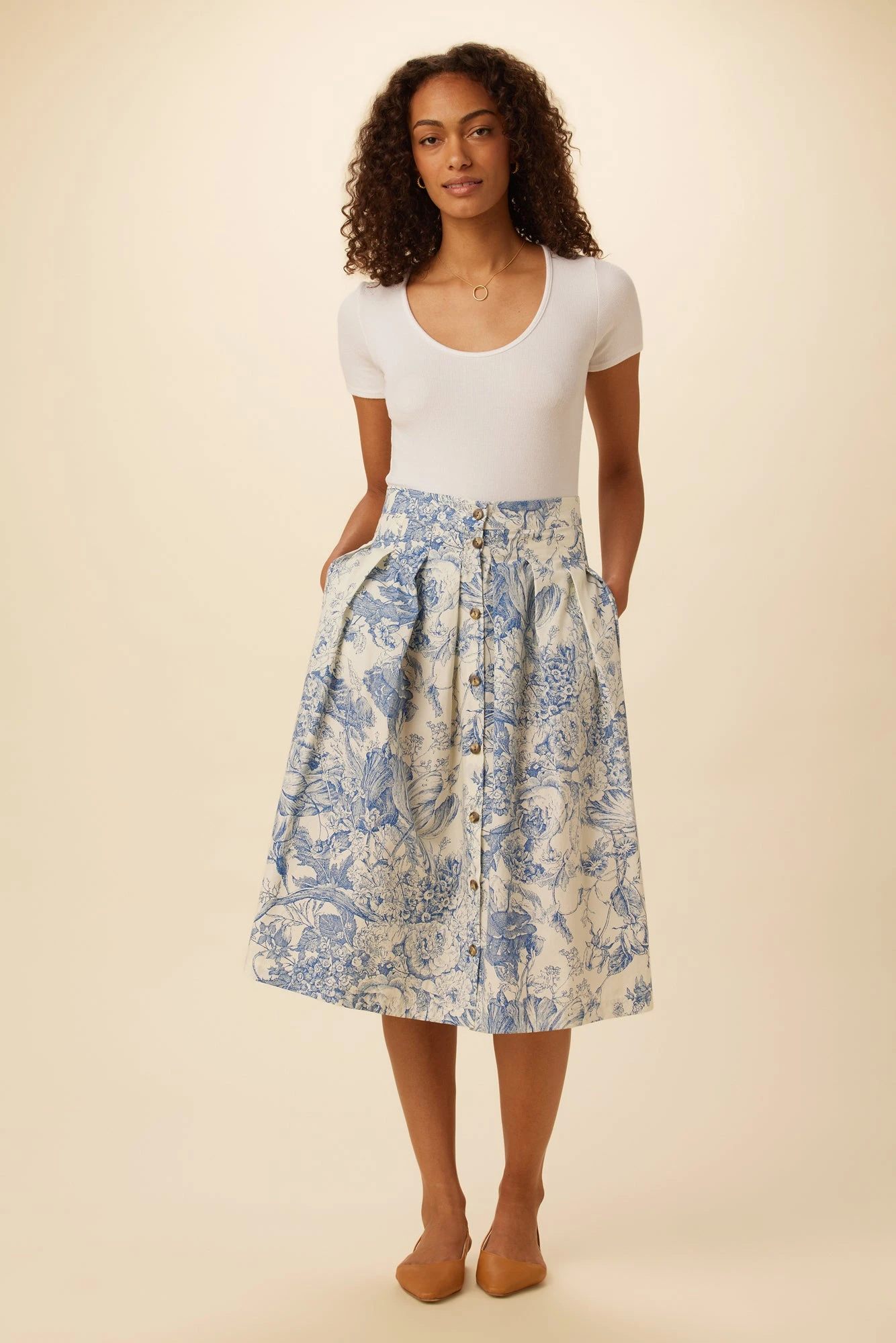 Mariah Organic Cotton Skirt - Cotswolds 3 Mariah Organic Cotton Skirt - Cotswolds - Image 3