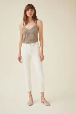 Barlow Scallop Knit Cami 13 Barlow Scallop Knit Cami -AGOLDE Shop 9914 BARLOW KNIT OLIVE 0175 web