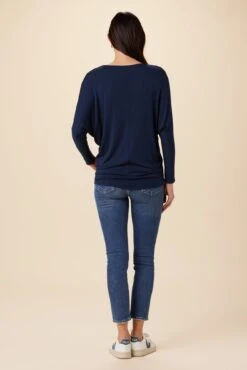 Mayr Long Sleeve Dream Knit Tee - Ocean -AGOLDE Shop 9938 LS Mayr Ocean 3
