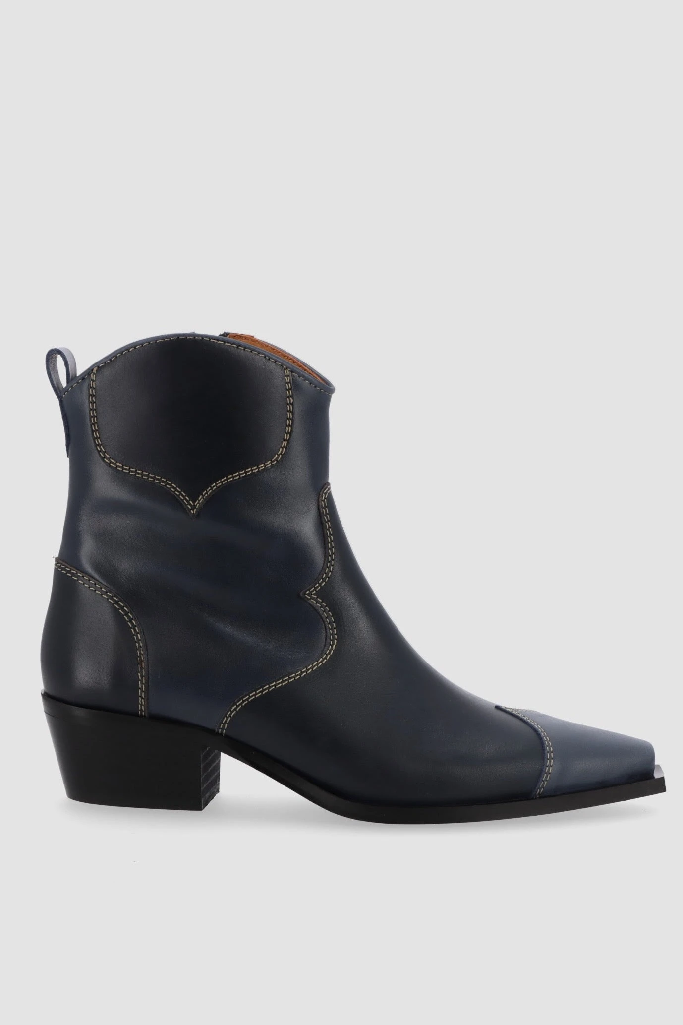 Alohas Buffalo Blues Leather Ankle Boots - Blue 1 Alohas Buffalo Blues Leather Ankle Boots - Blue