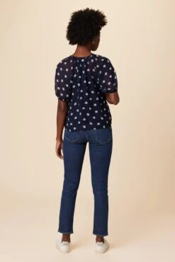 Chloe Chiffon Blouse - Phillipa 7 Chloe Chiffon Blouse - Phillipa -AGOLDE Shop Chloe Philippa Dot 3