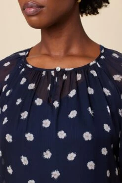 Chloe Chiffon Blouse - Phillipa 8 Chloe Chiffon Blouse - Phillipa -AGOLDE Shop Chloe Philippa Dot 4