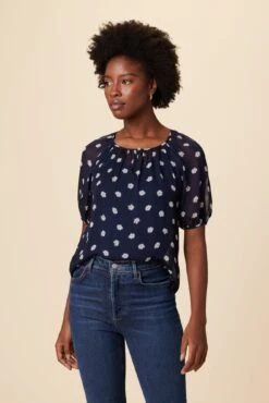 Chloe Chiffon Blouse - Phillipa 9 Chloe Chiffon Blouse - Phillipa -AGOLDE Shop Chloe Philippa Dot 5