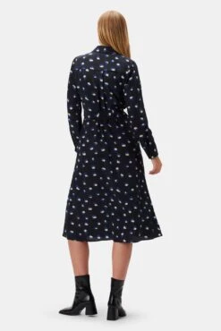 Joyce Washable Silk Dress - Pavo -AGOLDE Shop Joyce Silk Pavo 3