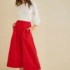 Kowtow Pleat Pants - Scarlet