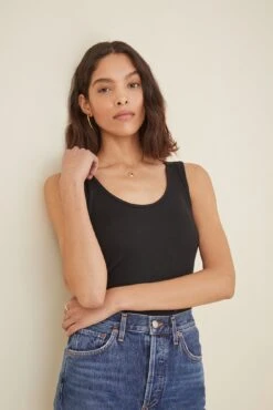 Mirabelle Dream Rib Tank - ReAmour -AGOLDE Shop Mirabelle Black 3132 web 385d59ed 4fb2 44f2 9001 ba8fa09ad4fd