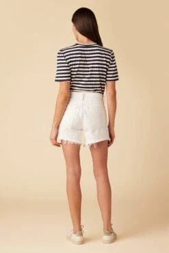 AGOLDE Parker Long Denim Short - Panna Cotta -AGOLDE Shop Parker Long Short Panna Cotta 3