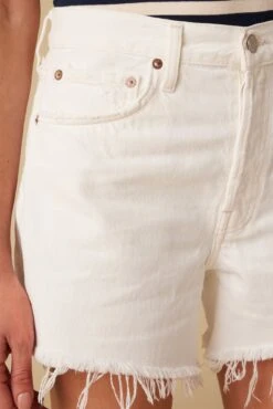 AGOLDE Parker Long Denim Short - Panna Cotta -AGOLDE Shop Parker Long Short Panna Cotta 5