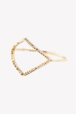 Adeline 14K Gold Ancient Rhombus Ring