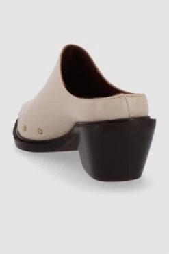 Alohas Lorenzo Leather Mules - Cream -AGOLDE Shop S00767 56 4