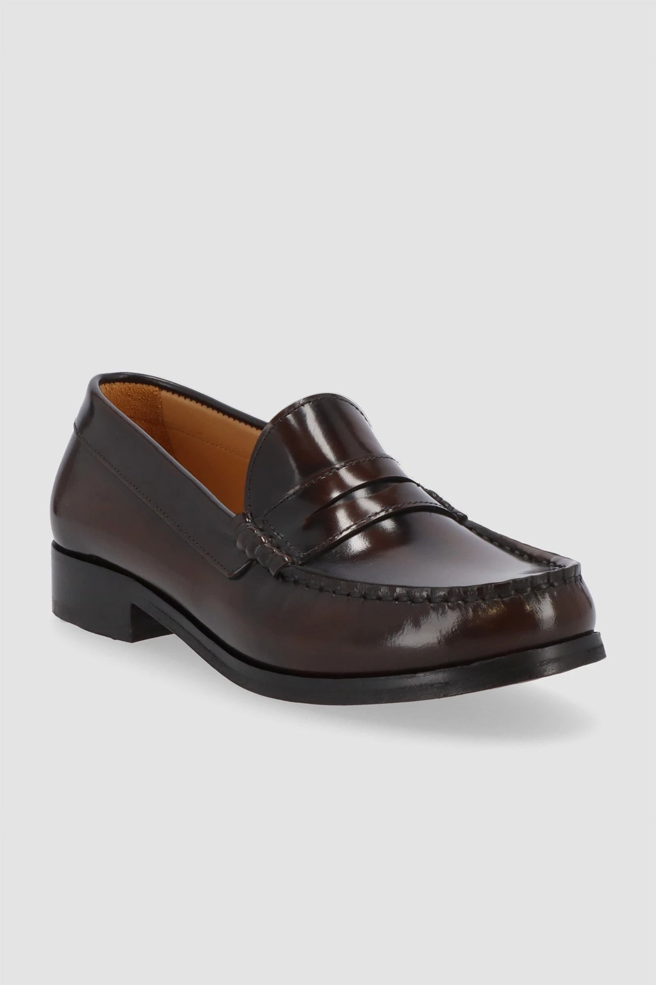 Alohas Rivet Leather Loafers - Brown 2 Alohas Rivet Leather Loafers - Brown - Image 2