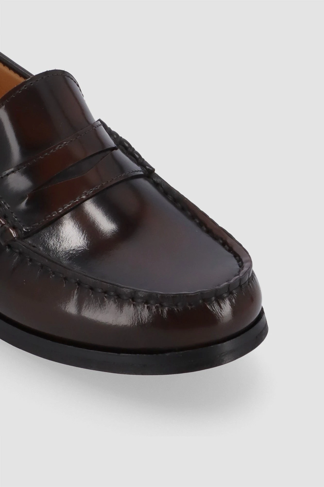 Alohas Rivet Leather Loafers - Brown 4 Alohas Rivet Leather Loafers - Brown - Image 4