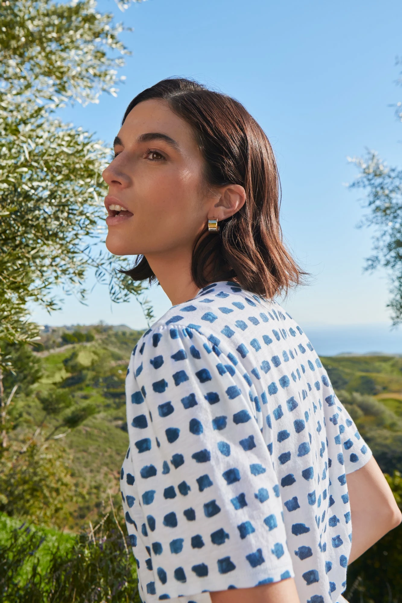 Odilia Reverie Slub Tee - Squared Up White 1 Odilia Reverie Slub Tee - Squared Up White