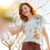 Margeaux Zero-Waste Blouse - Cannes Floral