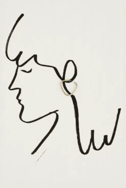 SOKO Sabi Organic Hoops -AGOLDE Shop soko sabi organic hoops brass single 0002 web