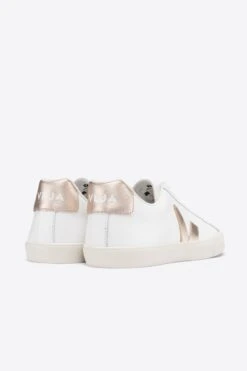 Veja Esplar Logo Sneaker - Extra White Platine 5 Veja Esplar Logo Sneaker - Extra White Platine -AGOLDE Shop veja esplar platine back