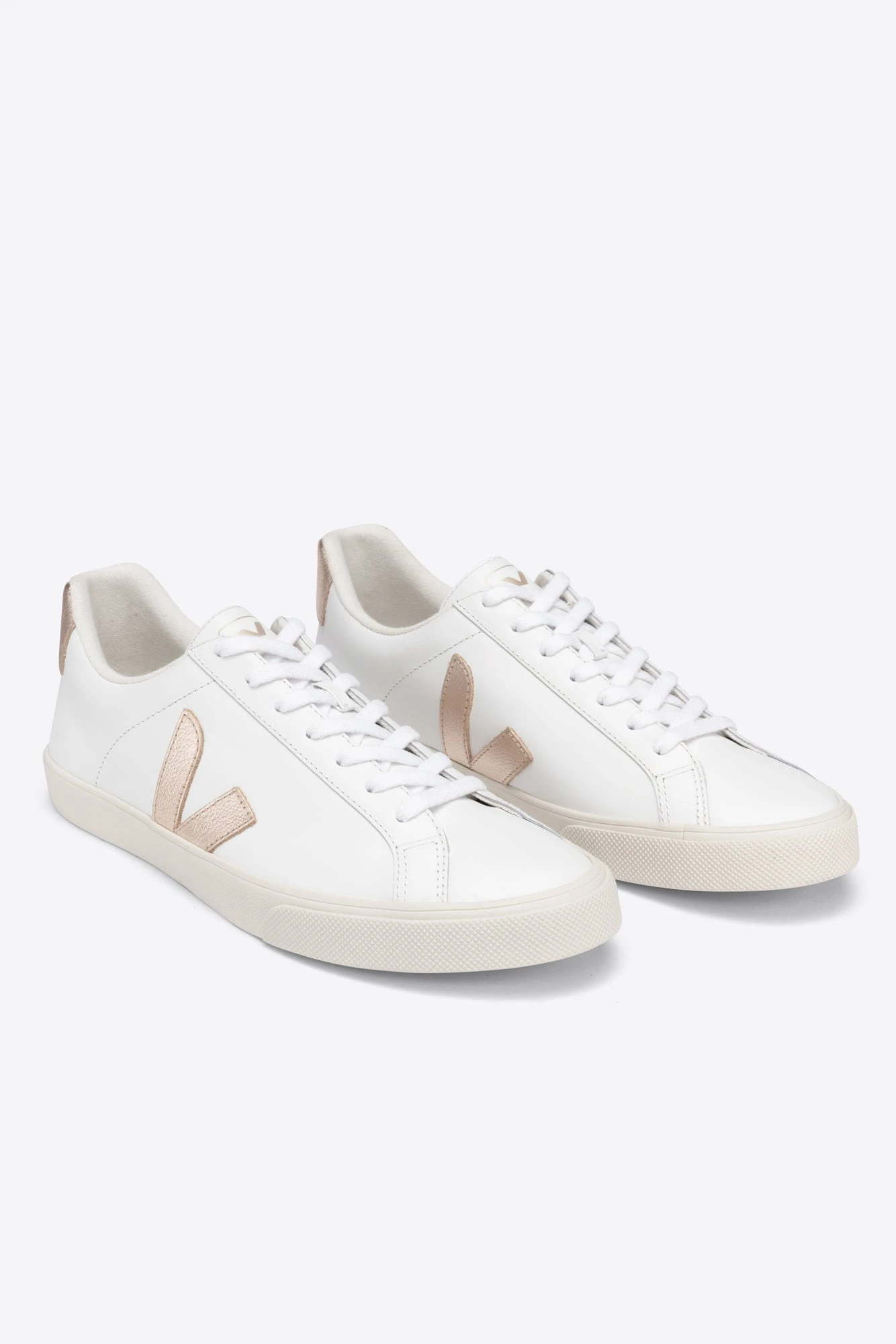 Veja Esplar Logo Sneaker - Extra White Platine 2 Veja Esplar Logo Sneaker - Extra White Platine - Image 2
