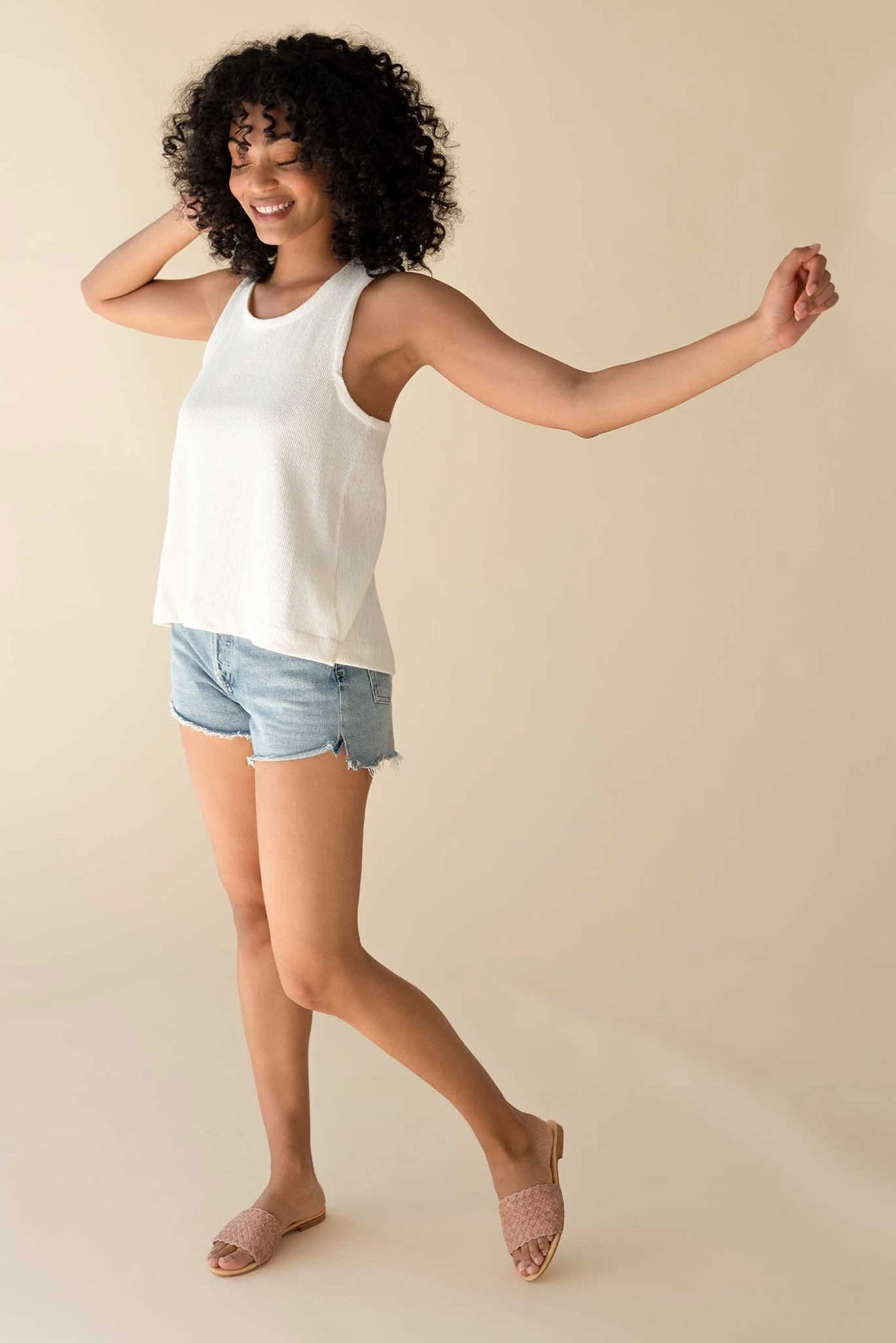 Nisolo- Isla Woven Slide Sandal - Desert Rose 2 Nisolo- Isla Woven Slide Sandal - Desert Rose - Image 2